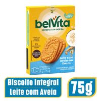 Biscoito BelVita Leite E Aveia 75g com 3 Unidades de 25g