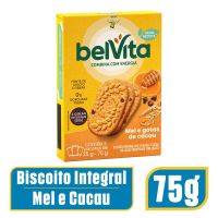 Biscoito BelVita Mel E Cacau 75g com 3 Unidades de 25g