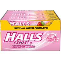 Drops Halls Cream Morango Novo 21 Un