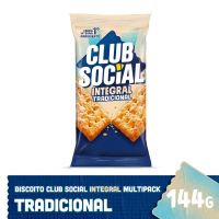 Biscoito Salgado Club Social Integral 144g
