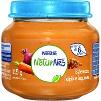 Papinha Nestle Naturnes Beterraba Caldo de Feijao e Legumes 115g