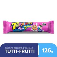 Biscoito Recheado Trakinas Tutti Frutti 126g