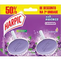 Bloco Sanitario Harpic Twin Pack 50%Off Lavanda