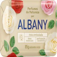 Sabonete Albany Rosa Aveludada Barra 85g