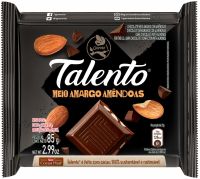 Chocolate Talento Meio Amargo Amndoas 85g