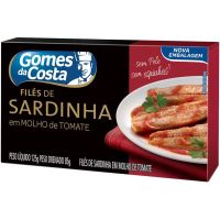 Sardinha Gomes Da Costa File em Molho de Tomate 125g