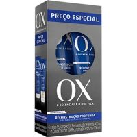 Shampoo Ox Reconstrucao Profunda 400ml + Condicionador Ox Reconstrucao Profunda 200ml