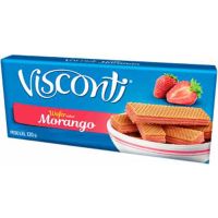 Biscoito Visconti 120G Wafer Morango
