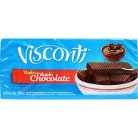 Biscoito Visconti 120G Wafer Duplo Chocolate