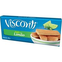 Biscoito Visconti 120G Wafer Limao