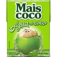 Agua de Coco Esterelizada Mais Coco 200ml