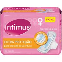 Protetor Diario Intimus Extra Protecaoo Com Abas 15Un