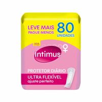 Protetor Diario Intimus Ultra Flexivel | Com 80 Unidades
