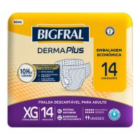 Fralda Adulto Bigfral Derma Plus XG 14un