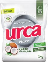 Detergente em Po Urca Sache 1Kg Maxx Coco