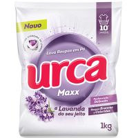 Detergente em Po Urca Sache 1Kg Maxx Lavanda