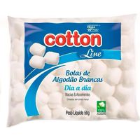 Algodao Cotton Line Bola Branco 50G