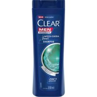 Shampoo Anticaspa Clear Men Limpeza Diaria 2 em 1 200ml