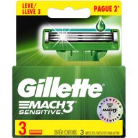 Carga Gillette Mach3 Sensitive Leve 3 Paque 2