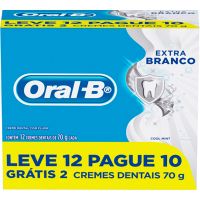Creme Dental Oral-B Extra Branco 70g Leve 12 Pague 10