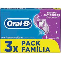 Creme Dental Oral-B Escudo Antiacar 3x70g