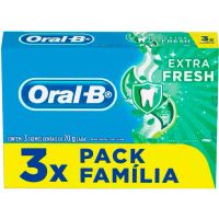 Creme Dental Oral-B Extra Fresh 70g 3un